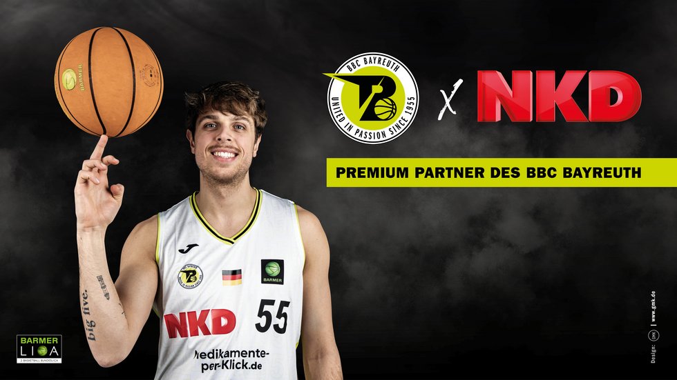 NKD ist Premium-Sponsor des BBC Bayreuth