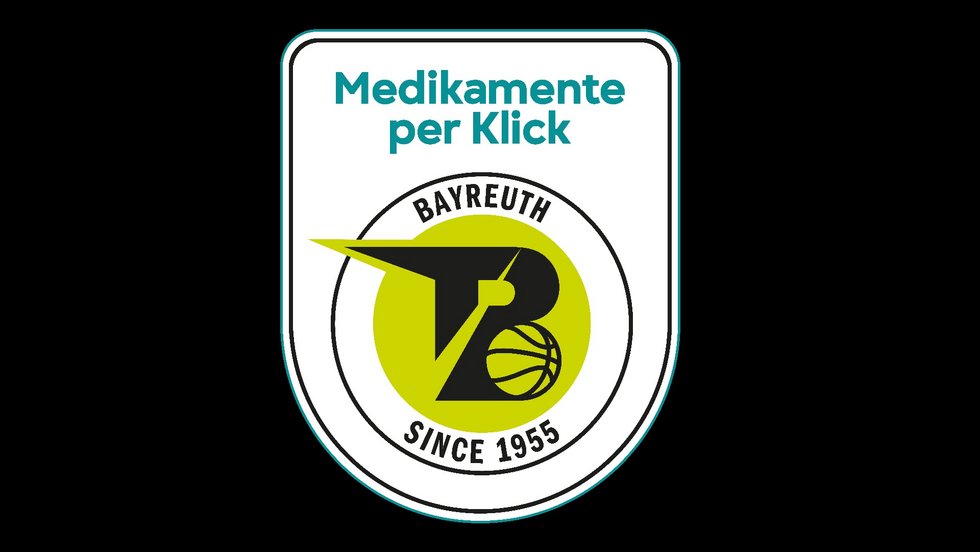 Der Bayreuther Basketball und Medikamente per Klick präsentieren gemeinsames Clublogo