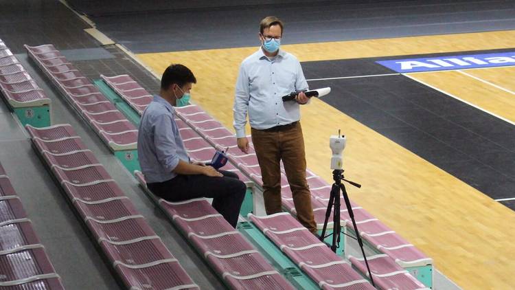 Expertenteam nahm die Oberfrankenhalle genauestens unter die Lupe